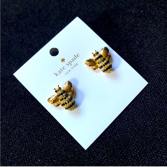 kate spade Jewelry - 🐝 Kate Spade Picnic Perfect Bumble Bee Earrings NWT - Pink Dustbag Included 💕
